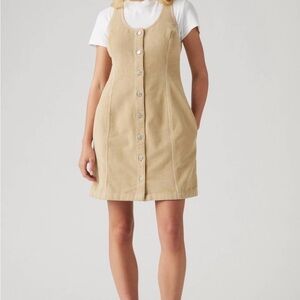Levi's Tan Corduroy Mini Dress